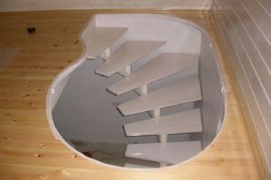 Железная лестница в подвал