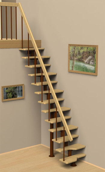Лестница «гусиный шаг»: преимущества, установка своими руками
