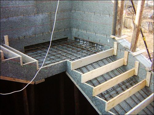 Как осуществляется бетонирование лестницы