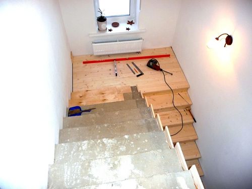 Облицовка бетонной лестницы своими руками — поэтапная инструкция