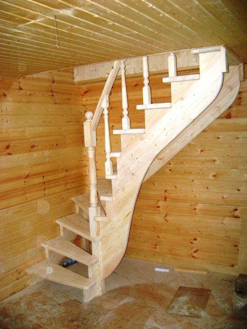 Лестницы резные из дерева
