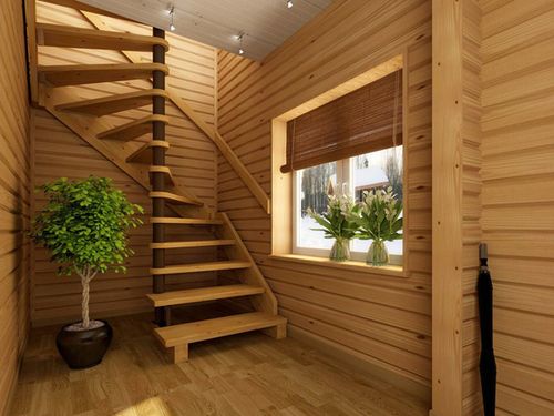 Преимущества деревянных лестниц на мансарду: