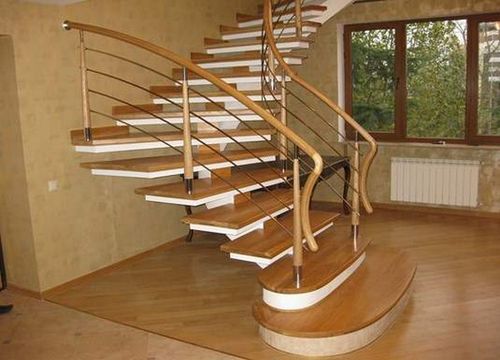 Винтовые лестницы для подъема на второй этаж - фото